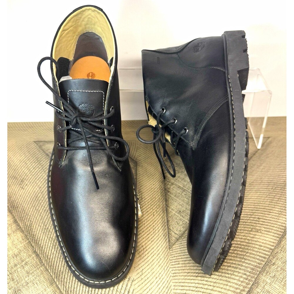 Timberland Earthkeepers Chukka Boots Men’s US 13 Black Leather Lace-Up / EU 47.5
